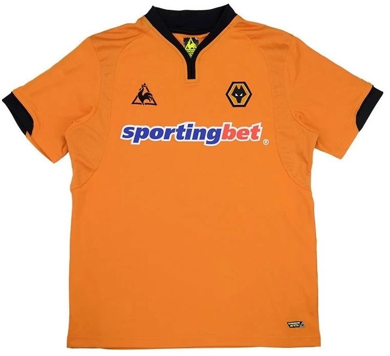 Camisa I Wolverhampton 2009 2010 Retro Le Coq Sportif 